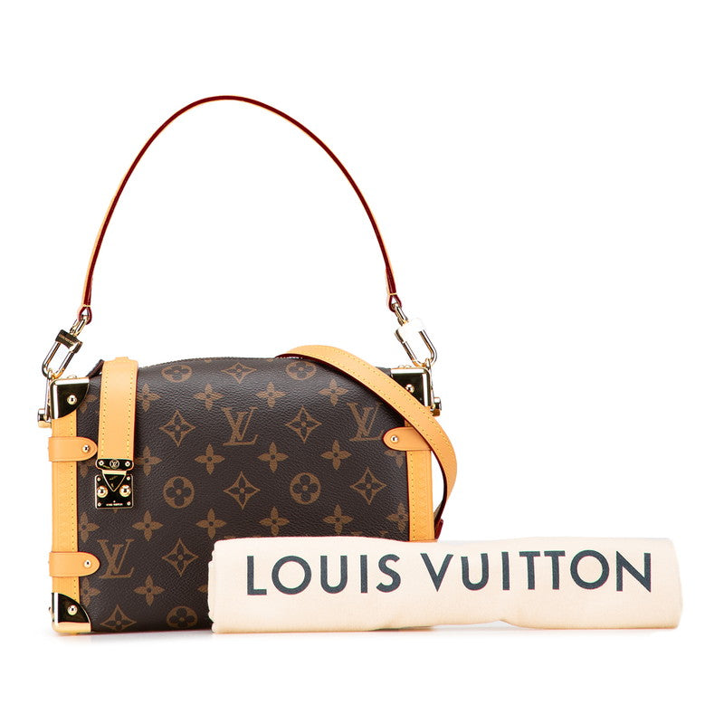 ルイ ヴィトン モノグラム サイドトランクMM ハンドバッグ ショルダーバッグ 2WAY M46358 ブラウン PVC レザー レディース LOUIS VUITTON 【中古】