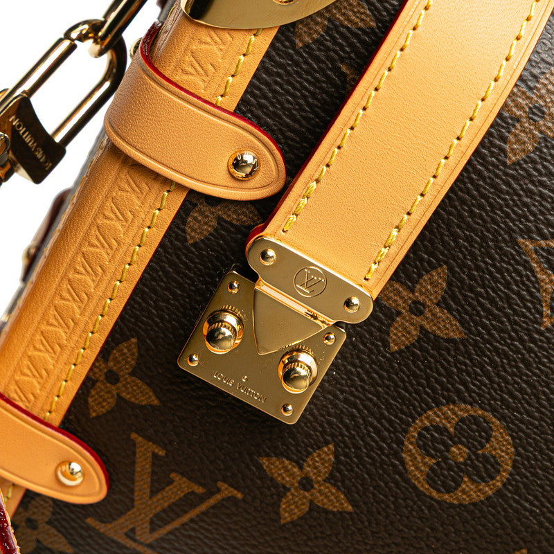 ルイ ヴィトン モノグラム サイドトランクMM ハンドバッグ ショルダーバッグ 2WAY M46358 ブラウン PVC レザー レディース LOUIS VUITTON 【中古】