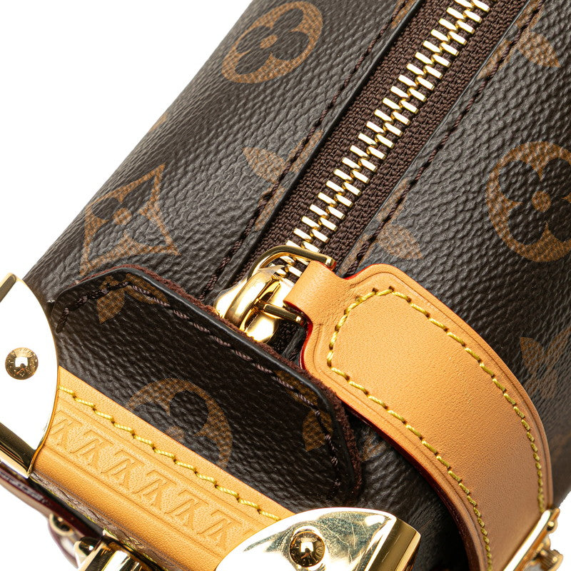 ルイ ヴィトン モノグラム サイドトランクMM ハンドバッグ ショルダーバッグ 2WAY M46358 ブラウン PVC レザー レディース LOUIS VUITTON 【中古】