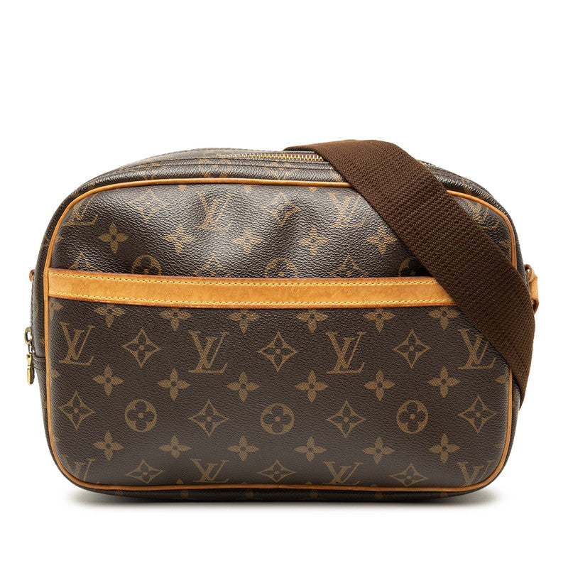 ルイ ヴィトン モノグラム リポーターPM 斜め掛け ショルダーバッグ M45254 ブラウン PVC レザー レディース LOUIS VUITTON 【中古】