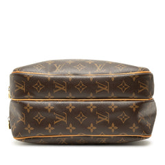 ルイ ヴィトン モノグラム リポーターPM 斜め掛け ショルダーバッグ M45254 ブラウン PVC レザー レディース LOUIS VUITTON 【中古】