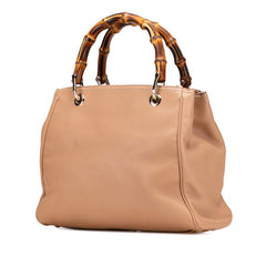 グッチ バンブー ショッパー ハンドバッグ ショルダーバッグ 2WAY 336032 ベージュ レザー レディース GUCCI 【中古】
