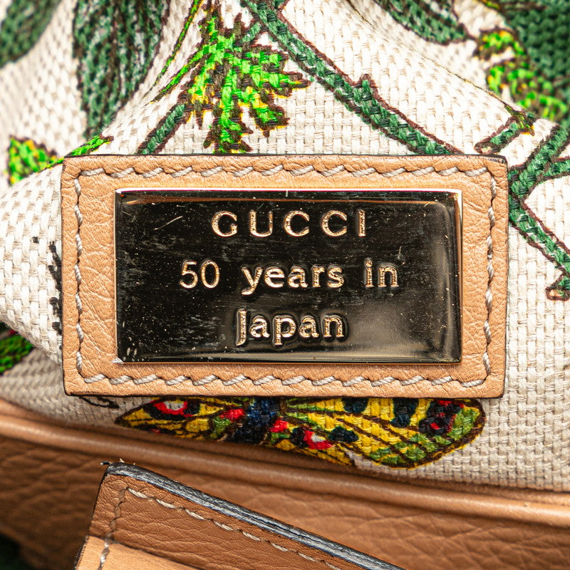グッチ バンブー ショッパー ハンドバッグ ショルダーバッグ 2WAY 336032 ベージュ レザー レディース GUCCI 【中古】