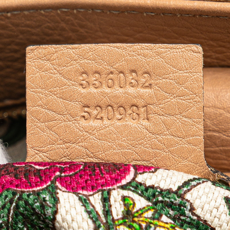 グッチ バンブー ショッパー ハンドバッグ ショルダーバッグ 2WAY 336032 ベージュ レザー レディース GUCCI 【中古】