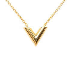 ルイ ヴィトン エセンシャルV ネックレス M61083 ゴールド メッキ レディース LOUIS VUITTON 【中古】