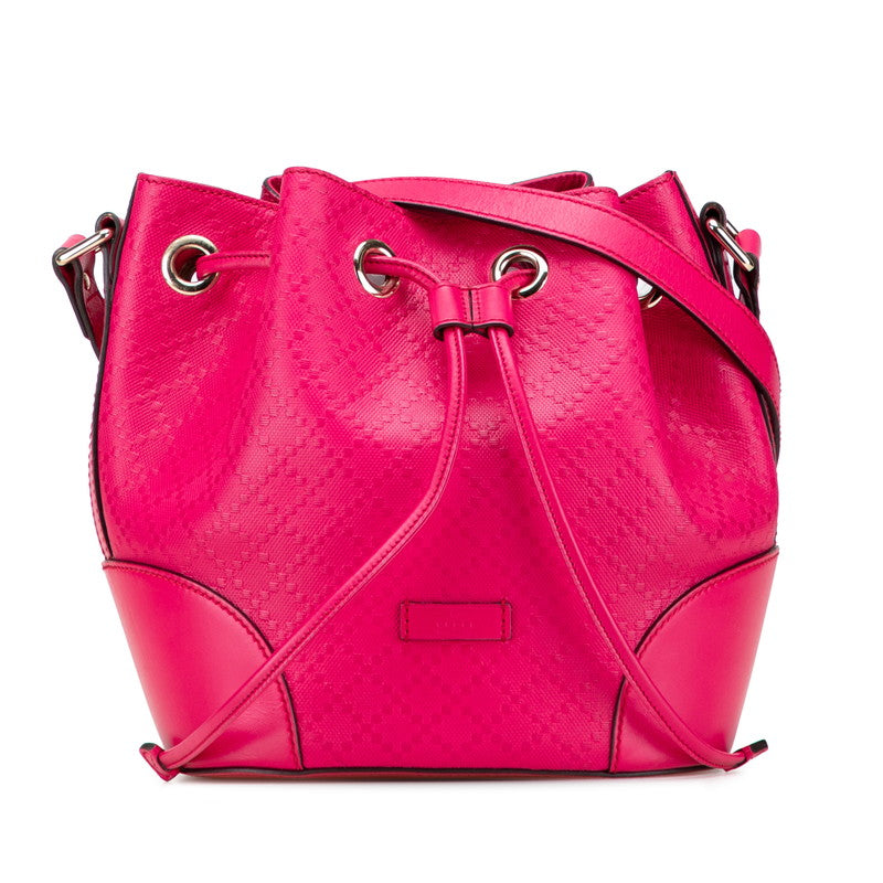 グッチ ディアマンテ ショルダーバッグ 354229 ピンク レザー レディース GUCCI 【中古】