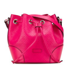 グッチ ディアマンテ ショルダーバッグ 354229 ピンク レザー レディース GUCCI 【中古】