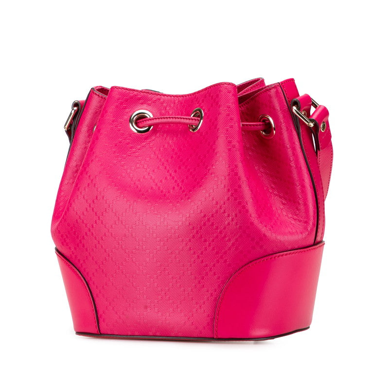 グッチ ディアマンテ ショルダーバッグ 354229 ピンク レザー レディース GUCCI 【中古】