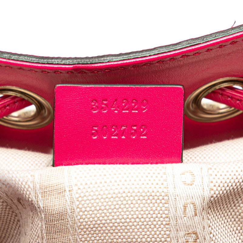 グッチ ディアマンテ ショルダーバッグ 354229 ピンク レザー レディース GUCCI 【中古】