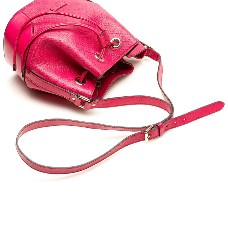 グッチ ディアマンテ ショルダーバッグ 354229 ピンク レザー レディース GUCCI 【中古】