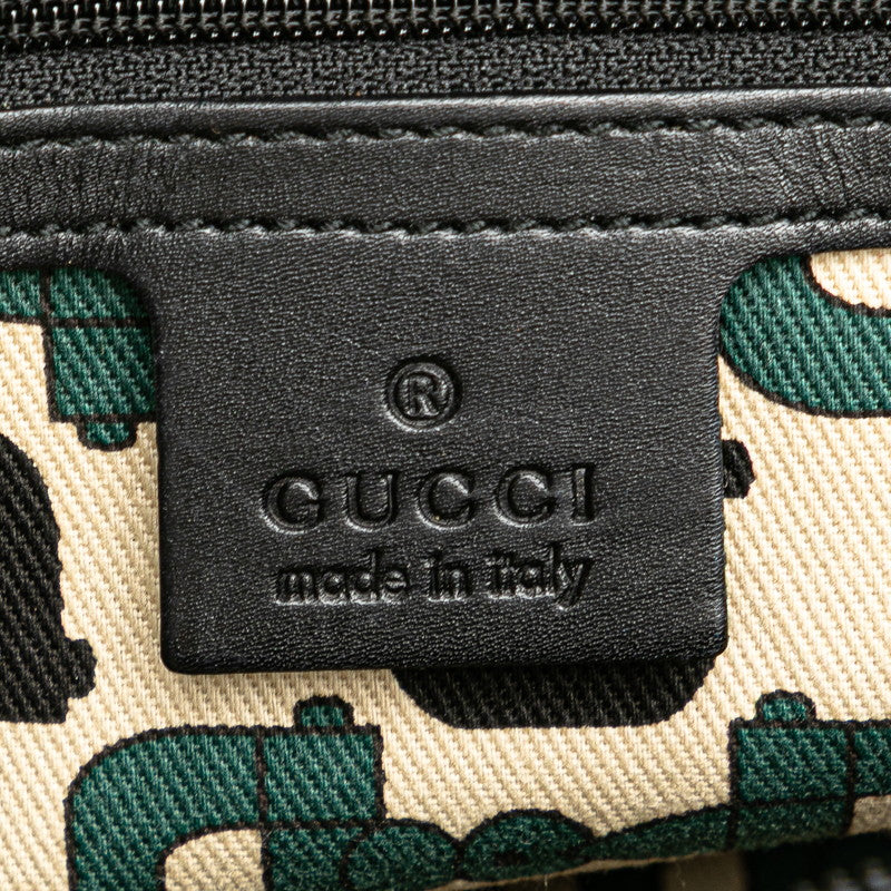 グッチ グッチシマ ホースビット ハンドバッグ トートバッグ 145993 ブラック レザー レディース GUCCI 【中古】