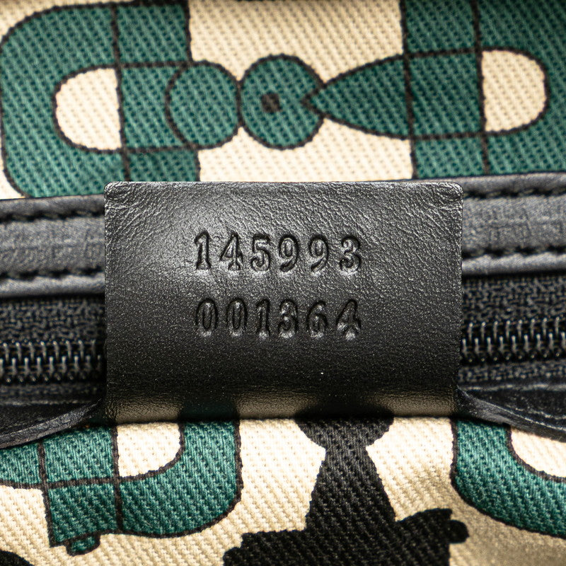 グッチ グッチシマ ホースビット ハンドバッグ トートバッグ 145993 ブラック レザー レディース GUCCI 【中古】