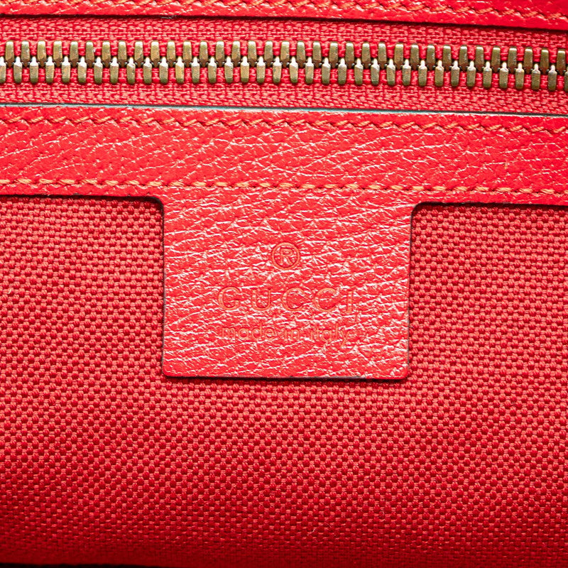 グッチ ソーホー トリコロール トートバッグ 523781 レッド ネイビー ホワイト レザー キャンバス レディース GUCCI 【中古】