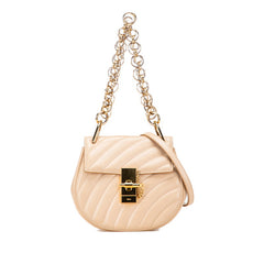 クロエ ドリュー ビジュー ハンドバッグ ショルダーバッグ 2WAY ベージュ ゴールド レザー レディース Chloe 【中古】