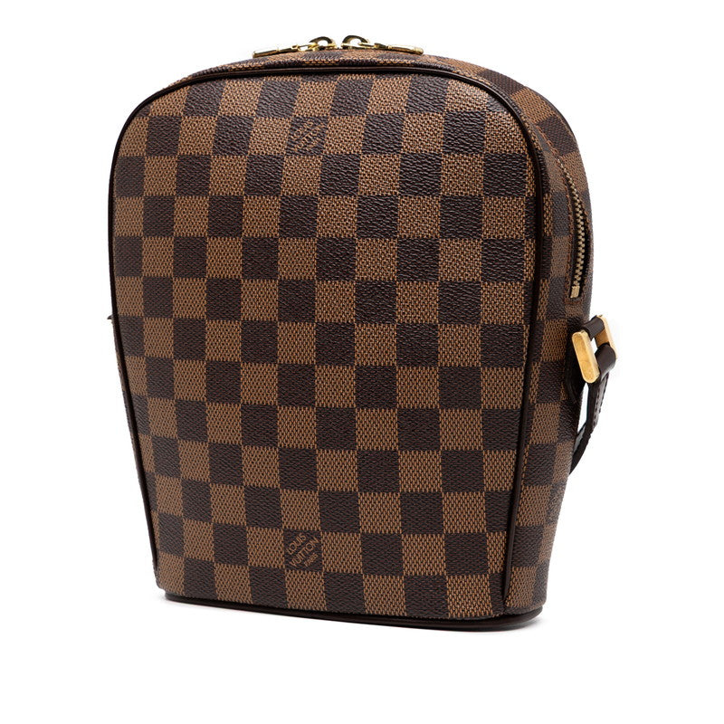 ルイ ヴィトン ダミエ イパネマPM 斜め掛け ショルダーバッグ N51294 ブラウン PVC レザー レディース LOUIS VUITTON 【中古】