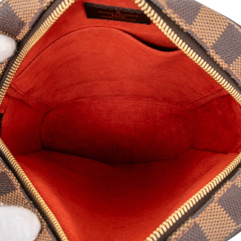 ルイ ヴィトン ダミエ イパネマPM 斜め掛け ショルダーバッグ N51294 ブラウン PVC レザー レディース LOUIS VUITTON 【中古】