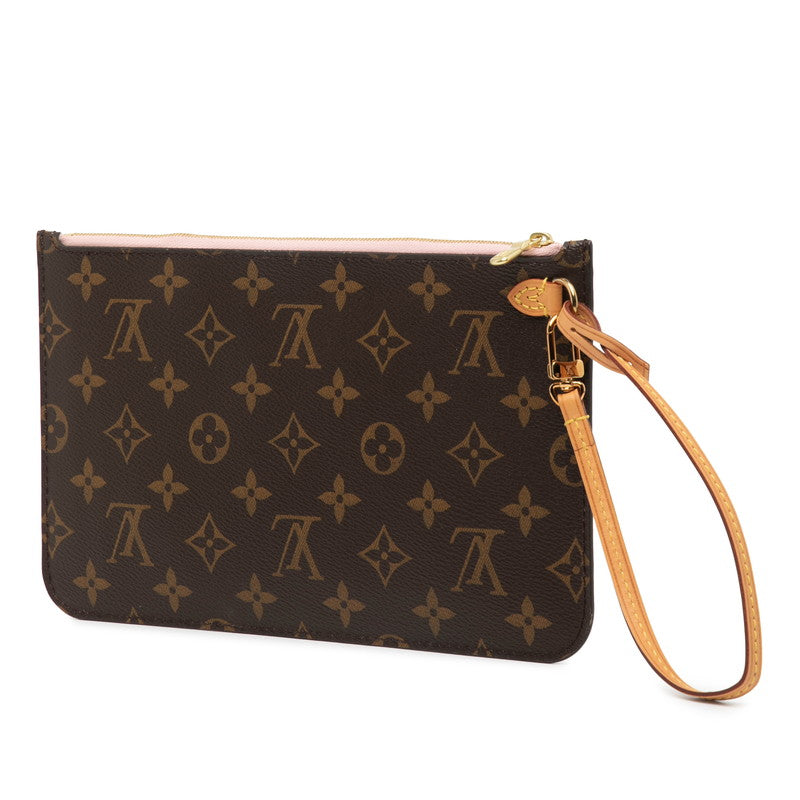 ルイ ヴィトン モノグラム ネヴァーフルＭM 付属ポーチ ポーチ M50366 ブラウン ローズバレリーヌ PVC レディース LOUIS VUITTON 【中古】