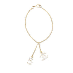 シャネル ココマーク No.5 スイング ブレスレット シルバー メタル ラインストーン レディース CHANEL 【中古】