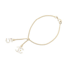 シャネル ココマーク No.5 スイング ブレスレット シルバー メタル ラインストーン レディース CHANEL 【中古】