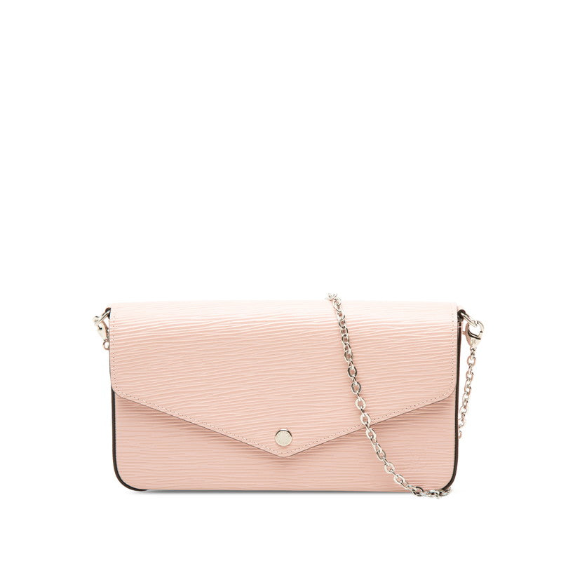 ルイ ヴィトン エピ ポシェット フェリシー ショルダーバッグ M62467 ローズバレリーヌ ピンク レザー レディース LOUIS VUITTON 中古