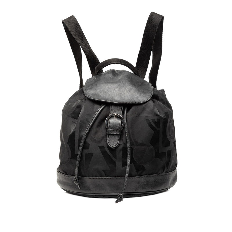 サルヴァトーレフェラガモ ガンチーニ リュック バックパック BV-21 6772 ブラック ナイロン レザー レディース Salvatore Ferragamo 【中古】