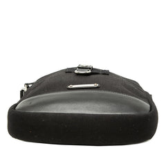 サンローラン リビングトン 斜め掛け ショルダーバッグ 482777 ブラック キャンバス レザー レディース SAINT LAURENT 【中古】
