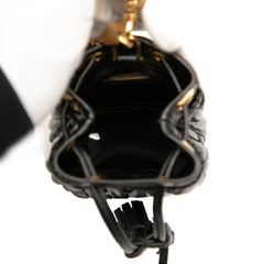 ミュウミュウ マテラッセ ミニ チェーン ショルダーバッグ ブラック レザー レディース MIUMIU 【中古】