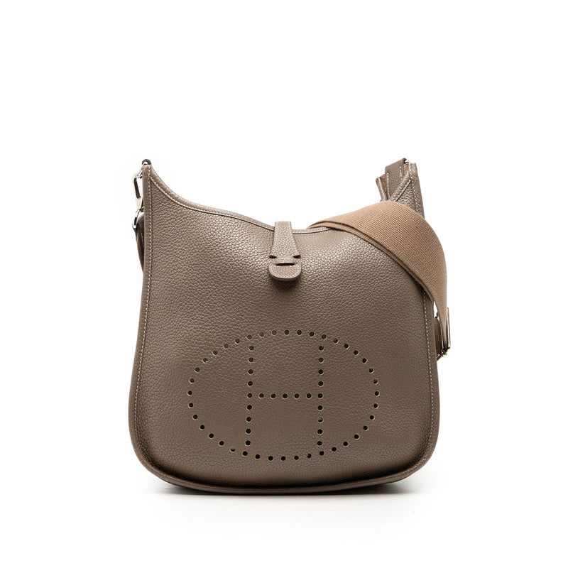 エルメス エブリン3 PM 斜め掛け ショルダーバッグ エトゥープ グレージュ トリヨンクレマンス レディース HERMES 【中古】