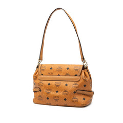 エム シー エム ヴィセトス モノグラム ショルダーバッグ 2WAY ブラウン レザー レディース MCM 【中古】