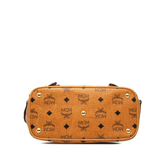 エム シー エム ヴィセトス モノグラム ショルダーバッグ 2WAY ブラウン レザー レディース MCM 【中古】