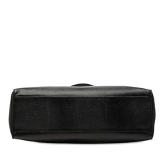 サルヴァトーレフェラガモ ヴァラリボン トートバッグ ブラック レザー レディース Salvatore Ferragamo 【中古】