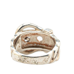 エルメス ブックルセリエ リング 指輪 SV925 シルバー メンズ HERMES 【中古】