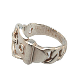 エルメス ブックルセリエ リング 指輪 SV925 シルバー メンズ HERMES 【中古】