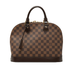 ルイ ヴィトン ダミエ アルマPM ハンドバッグ N53151 ブラウン PVC レザー レディース LOUIS VUITTON 【中古】