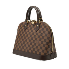 ルイ ヴィトン ダミエ アルマPM ハンドバッグ N53151 ブラウン PVC レザー レディース LOUIS VUITTON 【中古】