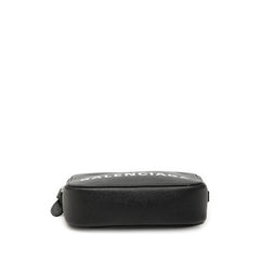 バレンシアガ ヴィル カメラバッグXS 斜め掛け ショルダーバッグ 558171 ブラック レザー レディース BALENCIAGA 【中古】