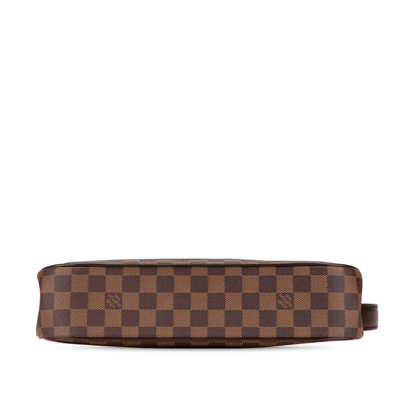 ルイ ヴィトン ダミエ オーバーニュ ショルダーバッグ N51129 ブラウン PVC レザー レディース LOUIS VUITTON 【中古】