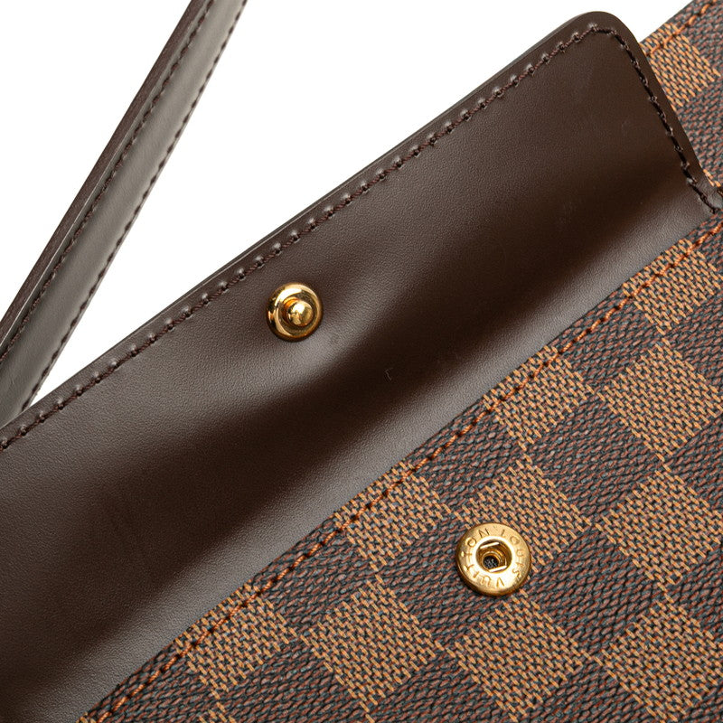 ルイ ヴィトン ダミエ オーバーニュ ショルダーバッグ N51129 ブラウン PVC レザー レディース LOUIS VUITTON 【中古】
