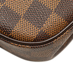 ルイ ヴィトン ダミエ オーバーニュ ショルダーバッグ N51129 ブラウン PVC レザー レディース LOUIS VUITTON 【中古】