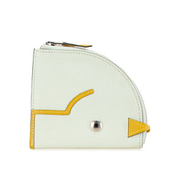 エルメス パドック コインケース ヴェールフィズ クミン シェーブル レディース HERMES 【中古】