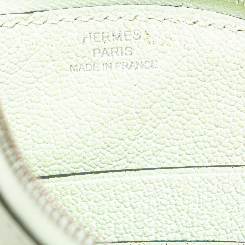 エルメス パドック コインケース ヴェールフィズ クミン シェーブル レディース HERMES 【中古】