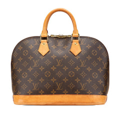 ルイ ヴィトン モノグラム アルマ ハンドバッグ M51130 ブラウン PVC レザー レディース LOUIS VUITTON 【中古】