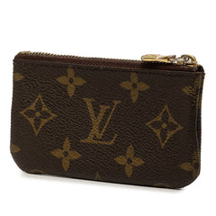 ルイ ヴィトン モノグラム ポシェット クレ コインケース キーケース M62650 ブラウン PVC レディース LOUIS VUITTON 【中古】