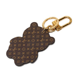 ルイ ヴィトン ポルトクレ LVパンダ キーホルダー チャーム M00993 ホワイト ブラック ピンク レザー PVC レディース LOUIS VUITTON 中古