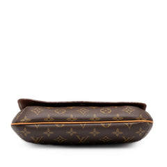 ルイ ヴィトン モノグラム ミュゼット タンゴ ショート ワンショルダーバッグ M51257 ブラウン PVC レザー レディース LOUIS VUITTON 中古