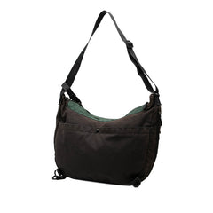 シャネル スポーツライン ショルダーバッグ A23289 ブラック グリーン キャンバス ナイロン レディース CHANEL 【中古】