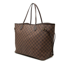 ルイ ヴィトン ダミエ ネヴァーフルGM トートバッグ ショルダーバッグ N51106 ブラウン PVC レザー レディース LOUIS VUITTON 中古