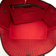 ルイ ヴィトン ダミエ ネヴァーフルGM トートバッグ ショルダーバッグ N51106 ブラウン PVC レザー レディース LOUIS VUITTON 中古