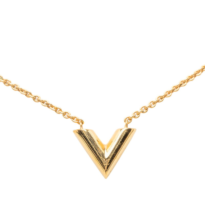 ルイ ヴィトン エセンシャルV ネックレス M61083 ゴールド メッキ レディース LOUIS VUITTON 【中古】