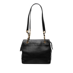 シャネル トリプルココマーク チェーン トートバッグ ブラック キャビアスキン レディース CHANEL 【中古】